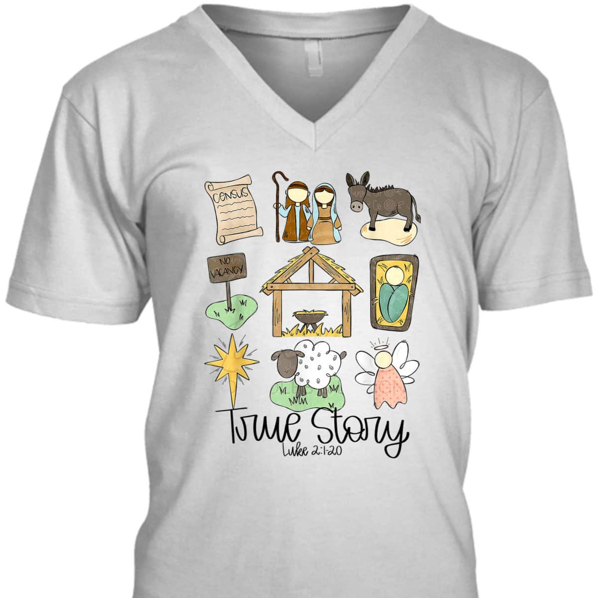 True Story Christmas Luke 21-20 Christian T-Shirt True Story Christmas Luke 21-20 Christian T-Shirt