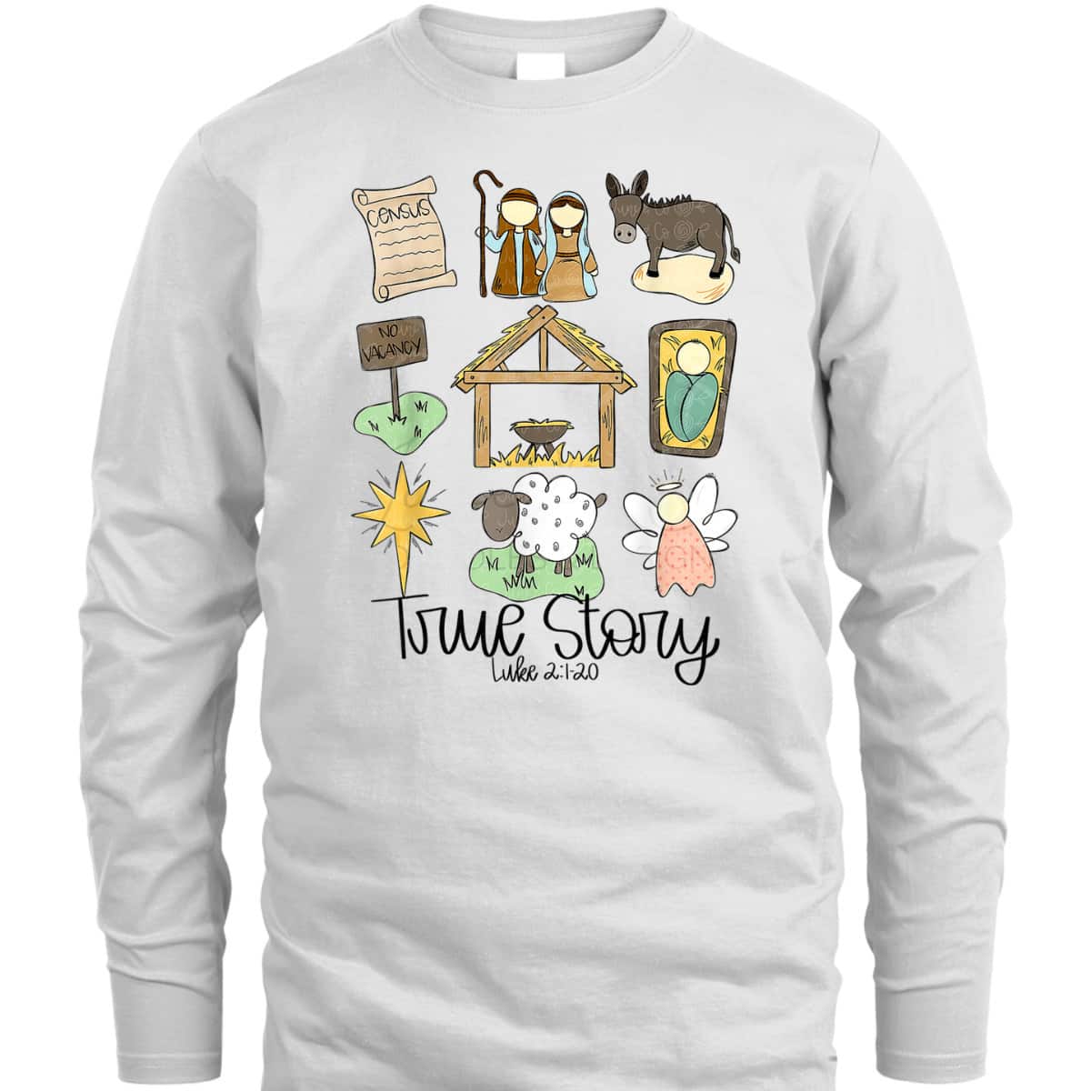 True Story Christmas Luke 21-20 Christian T-Shirt True Story Christmas Luke 21-20 Christian T-Shirt