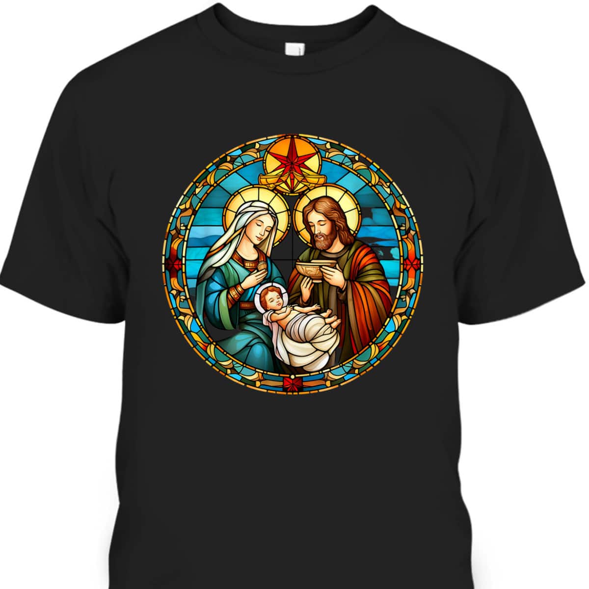 Christmas Nativity Scene Jesus Christian T-Shirt