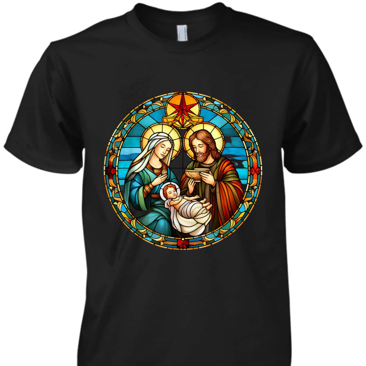 Christmas Nativity Scene Jesus Christian T-Shirt Christmas Nativity Scene Jesus Christian T-Shirt