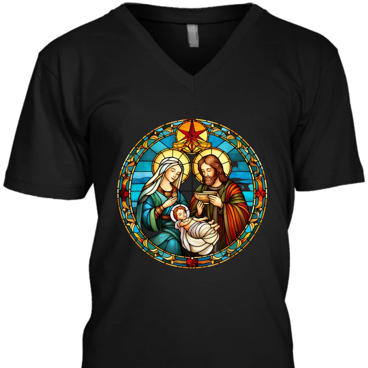 Christmas Nativity Scene Jesus Christian T-Shirt Christmas Nativity Scene Jesus Christian T-Shirt