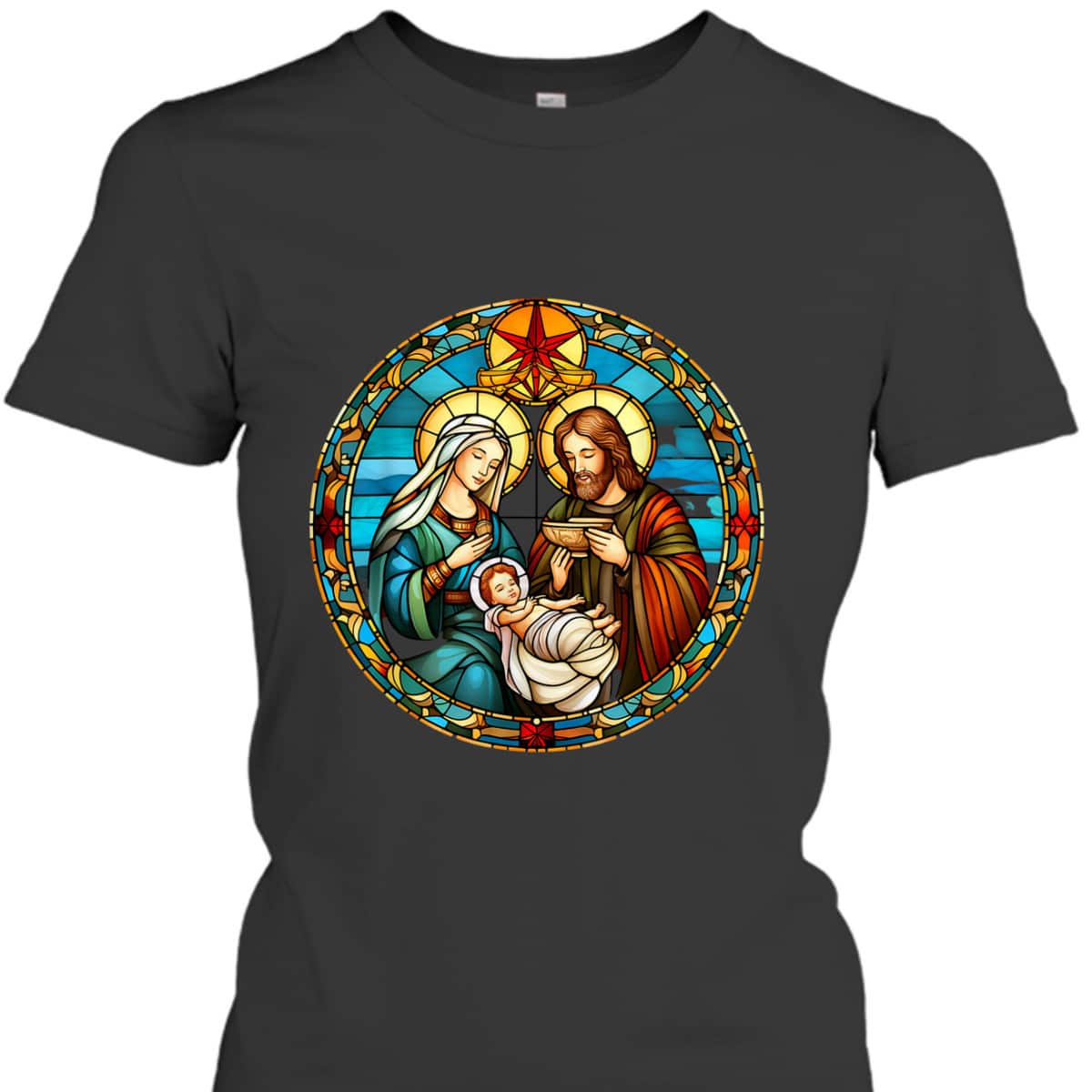 Christmas Nativity Scene Jesus Christian T-Shirt Christmas Nativity Scene Jesus Christian T-Shirt