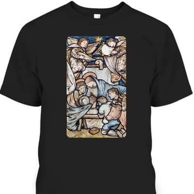 Nativity Vintage Christmas Christian PJs Religious T-Shirt