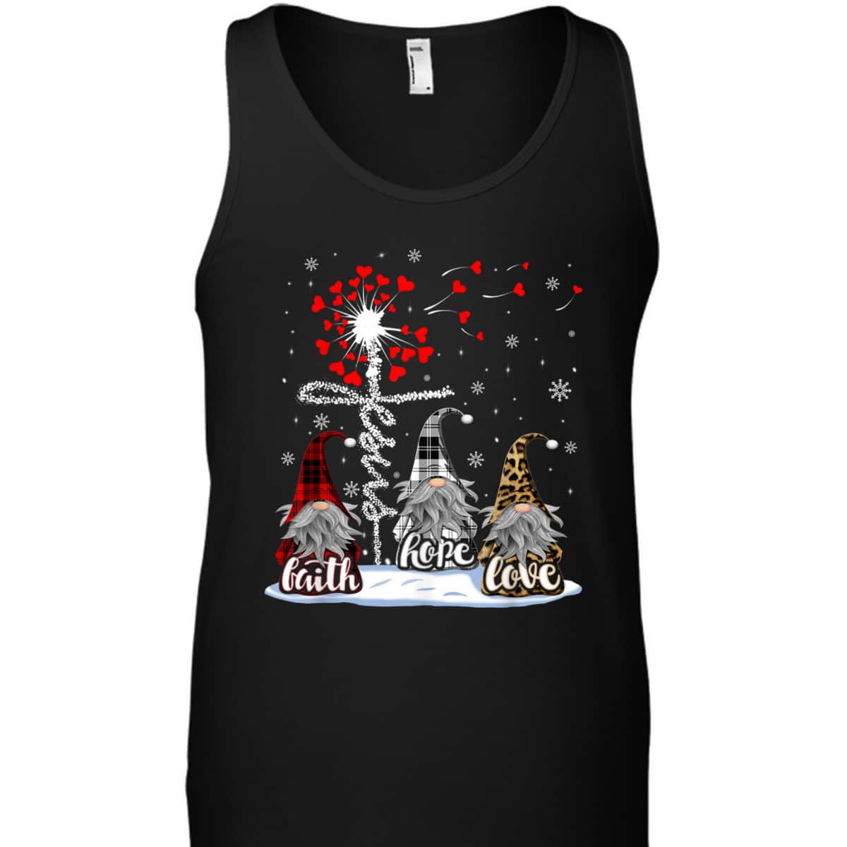 Gnome Christmas Faith Love Hope Christian Jesus Christmas T-Shirt Gnome Christmas Faith Love Hope Christian Jesus Christmas T-Shirt