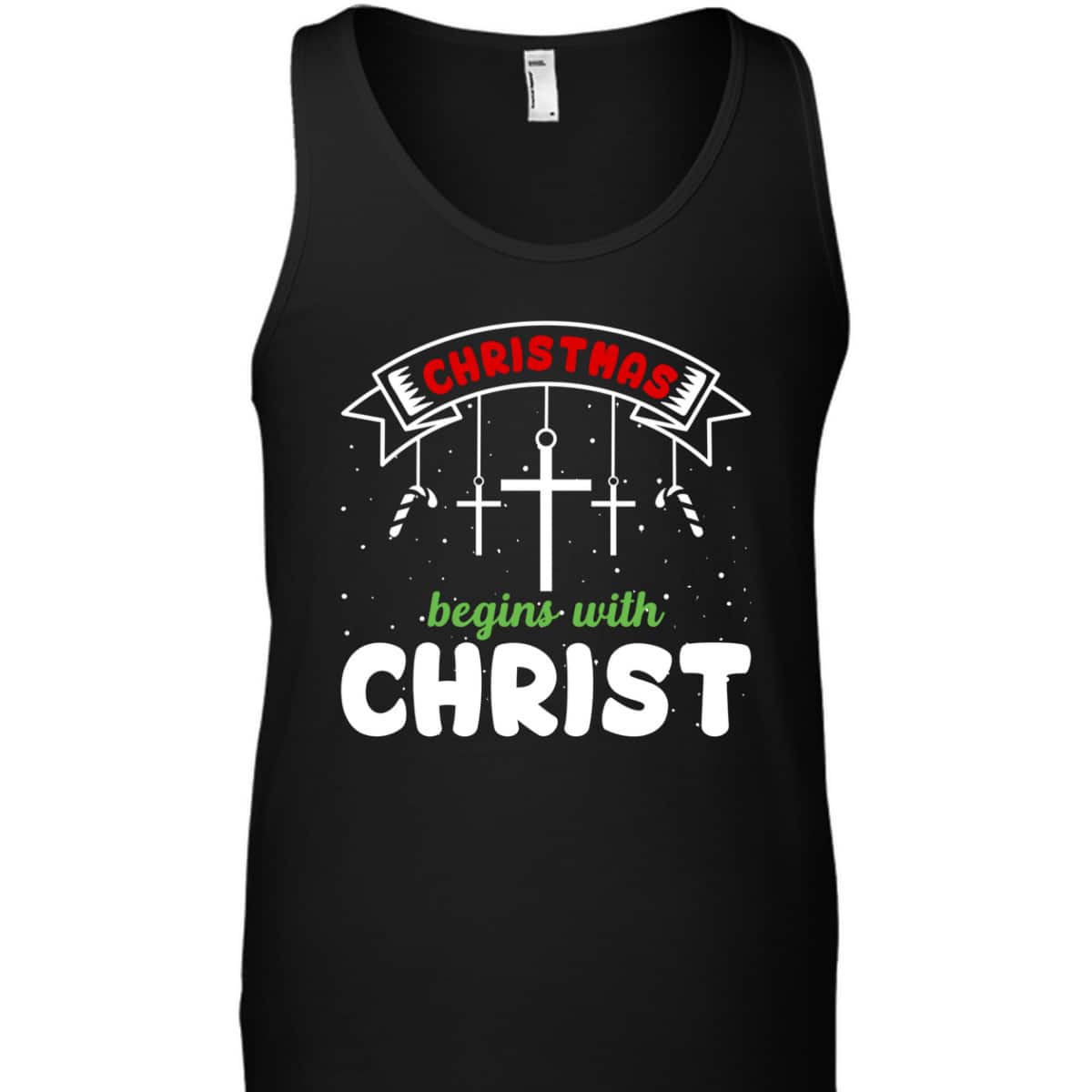 Christmas Begins With Christ Christian Religious T-Shirt Christmas Begins With Christ Christian Religious T-Shirt