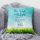 Exodus 14:14 The Lord Will Fight For You Bible Verse Pillow