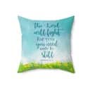 Exodus 14:14 The Lord Will Fight For You Bible Verse Pillow