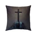 Cross On The Hill Christian Religious Faith Pillow