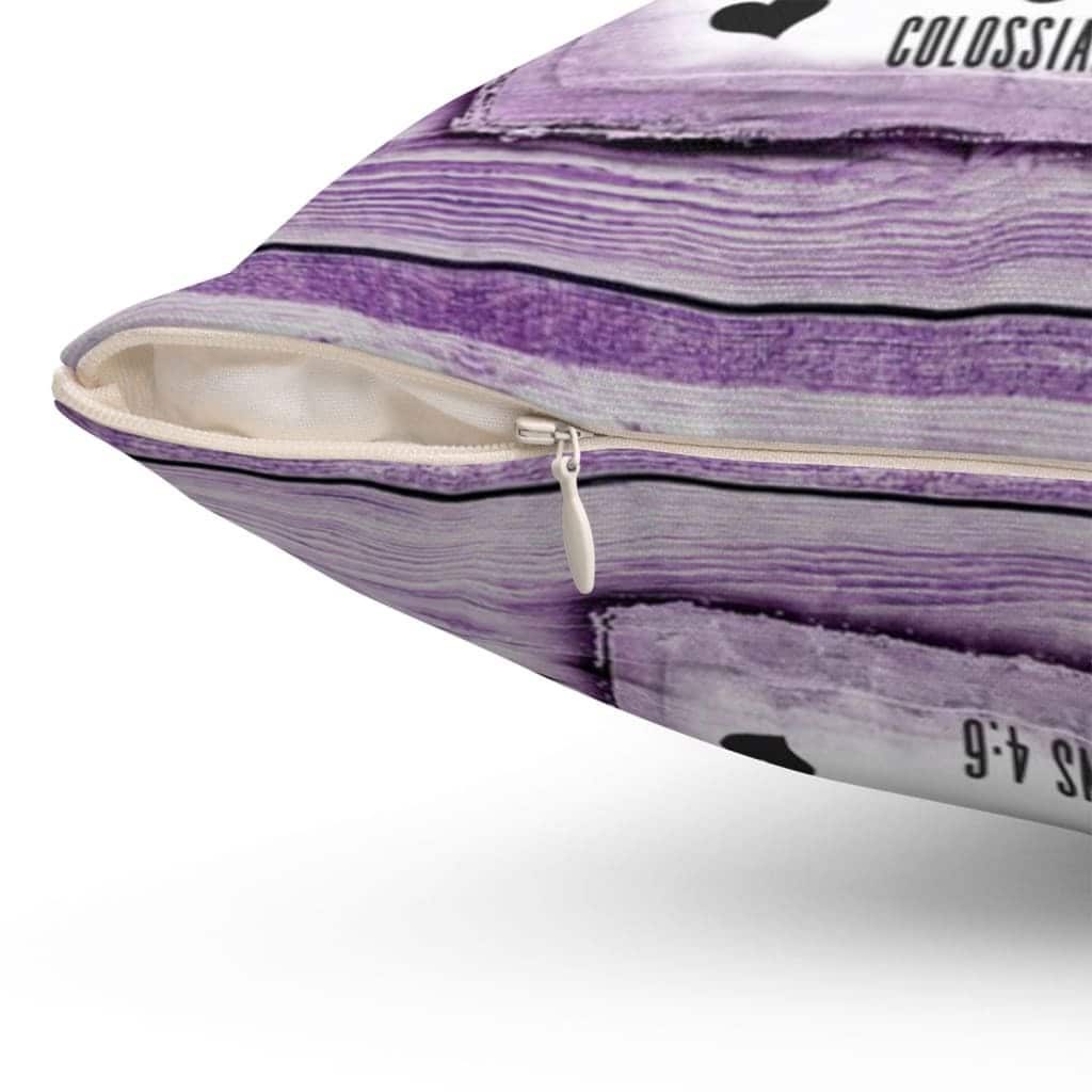 Colossians 46 Kjv Bible Verse Let Your Speech Be Always With Grace Pillow