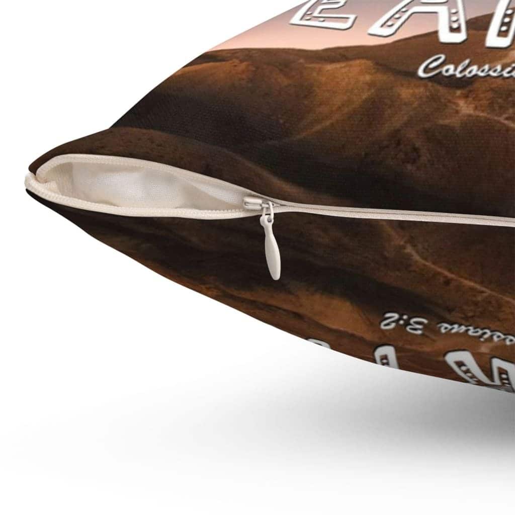 Colossians 32 Set Your Mind On Things Above Bible Verse Christian Pillow