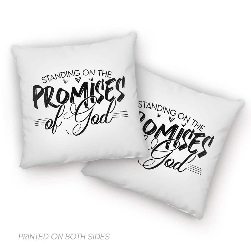 Christian Standing On The Promises Of God Pillow