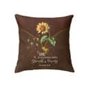 Christian She Is Clothed With Strength And Dignity Sunflower Pillow Christian She Is Clothed With Strength And Dignity Sunflower Pillow