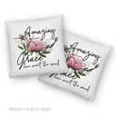 Christian Amazing Grace How Sweet The Sound Floral Pillow