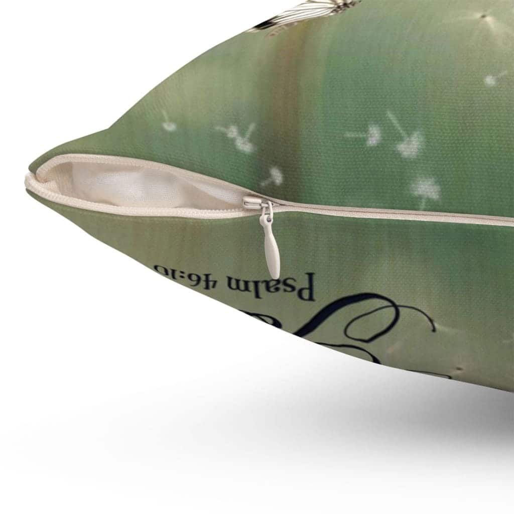 Be Still And Know Psalm 4610 Dandelion Butterfly Christian Pillow