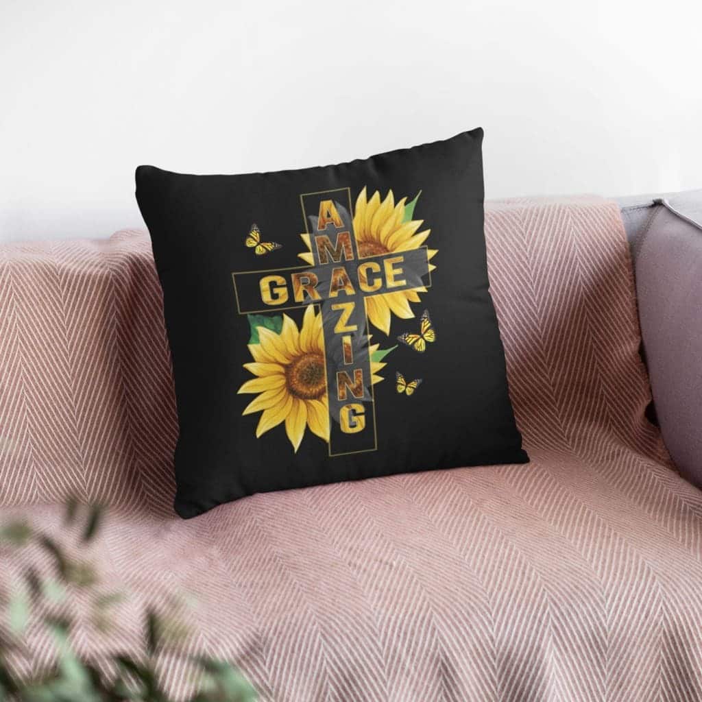 Amazing Grace Sunflower Pillow Amazing Grace Sunflower Pillow