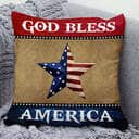 Bible Verse Scripture God God Bless America Special Star Pillow