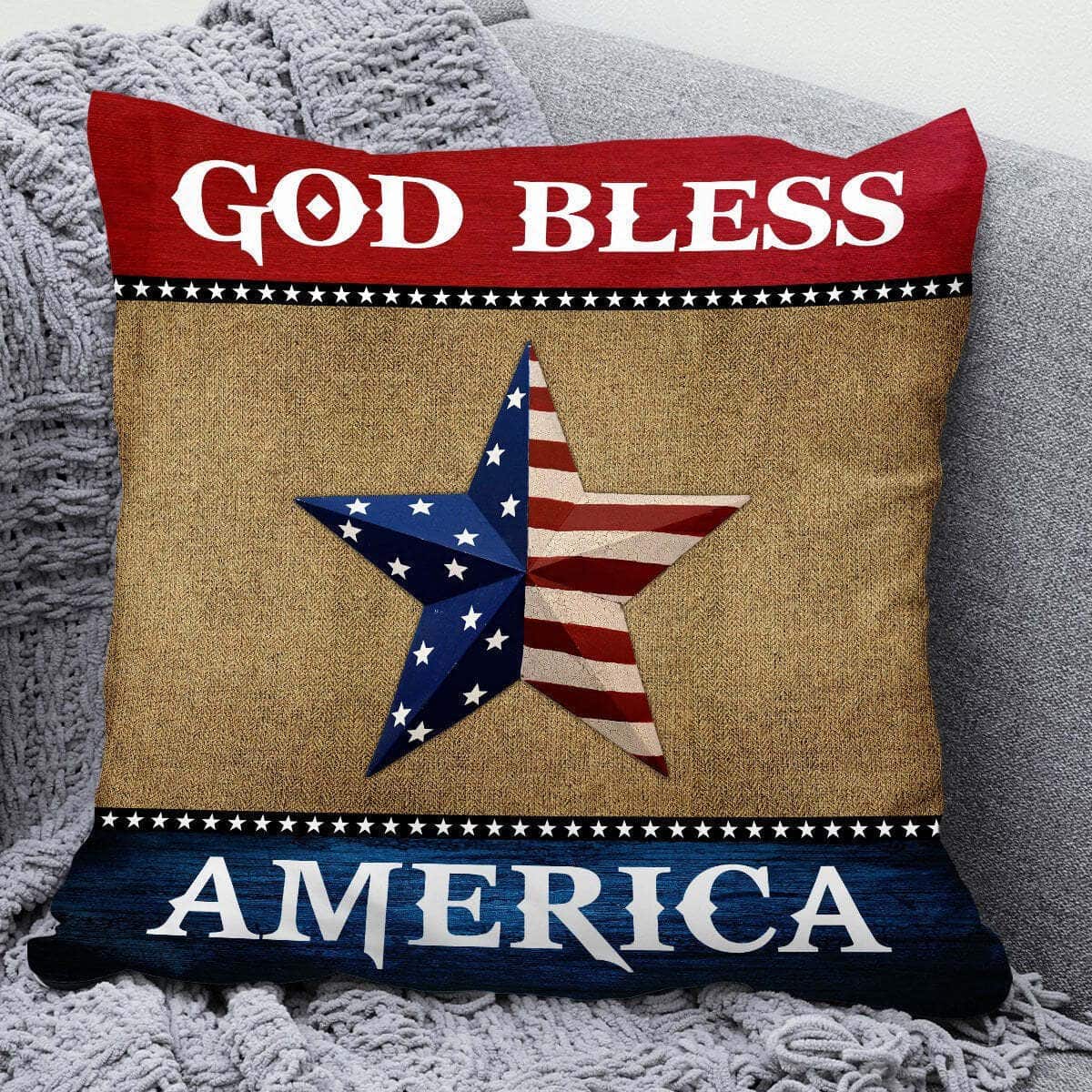 Bible Verse Scripture God God Bless America Special Star Pillow Bible Verse Scripture God God Bless America Special Star Pillow