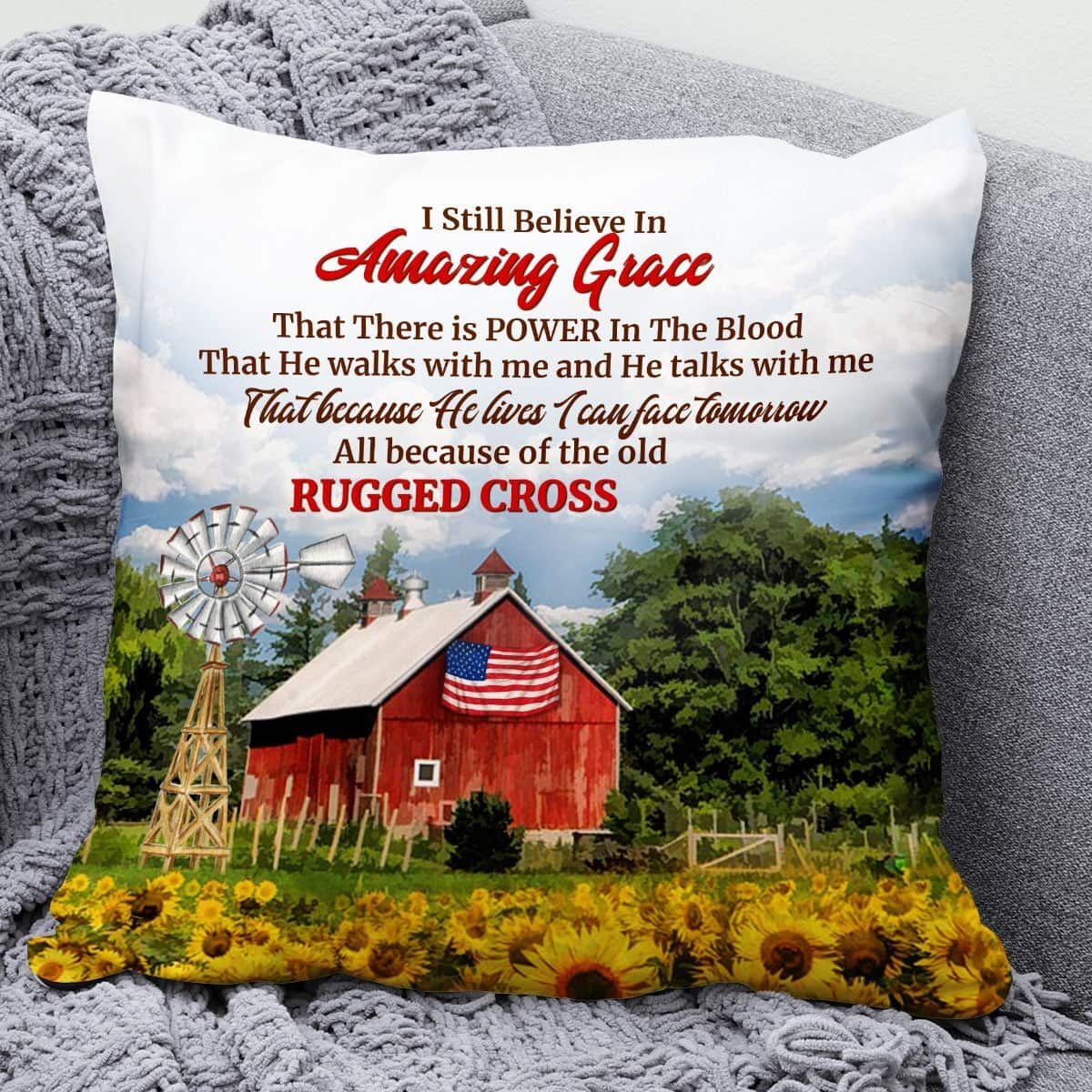 Bible Verse Scripture God I Still Believe In Amazing Grace Stunning Sunflower Field Pillow Bible Verse Scripture God I Still Believe In Amazing Grace Stunning Sunflower Field Pillow