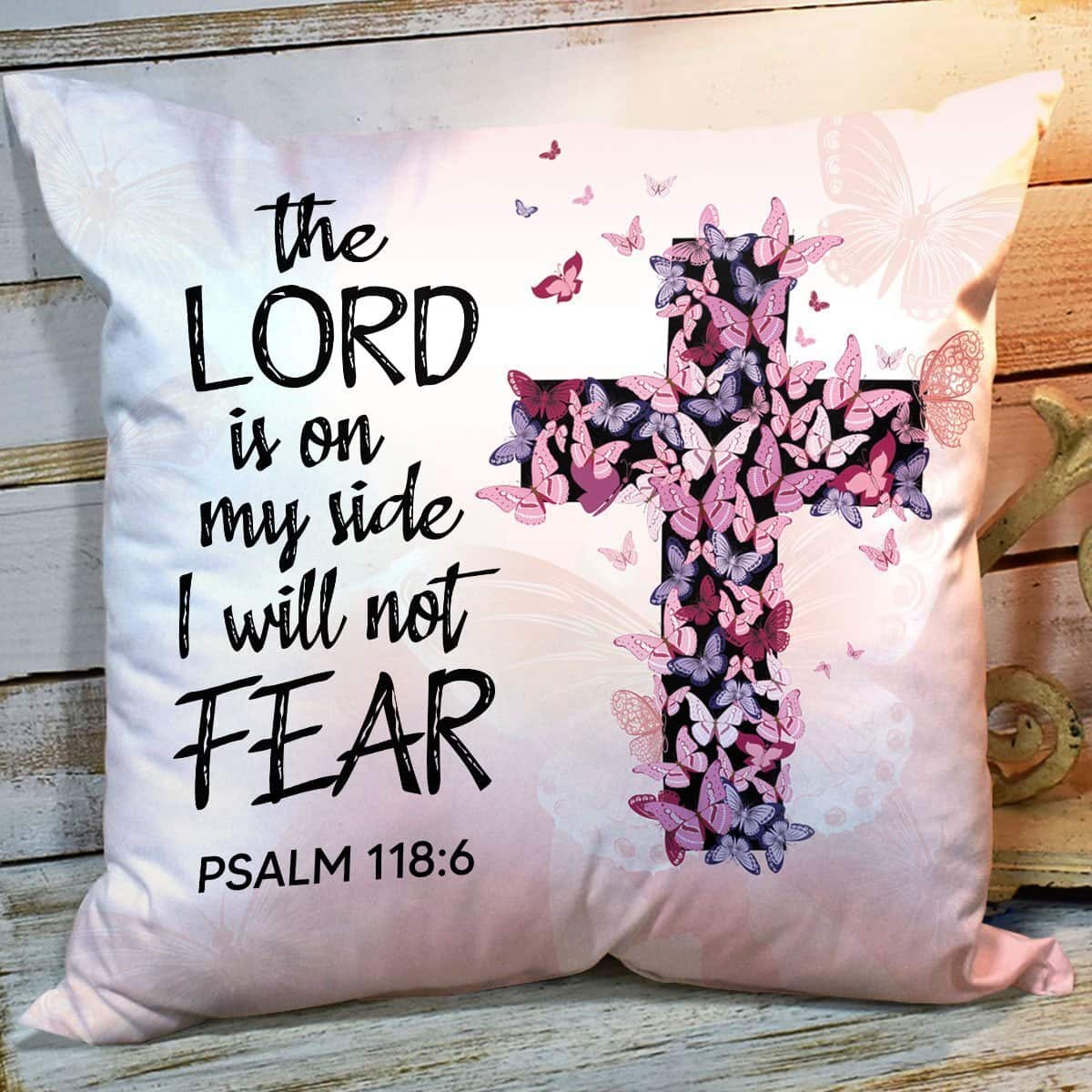 Bible Verse Scripture God The Lord Is On My Side Beautiful Flower Pillow Bible Verse Scripture God The Lord Is On My Side Beautiful Flower Pillow