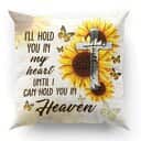 Bible Verse Scripture God Ill Hold You In My Heart Beautiful Sunflower And Cross Pillow