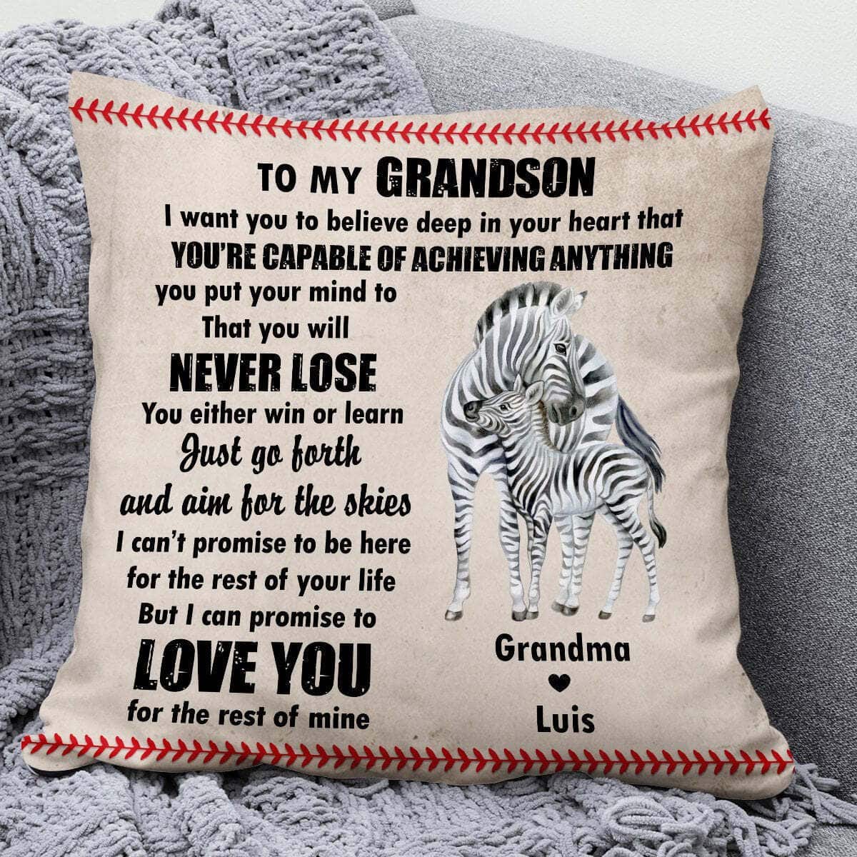 Bible Verse Scripture Lovely For Grandchildren Just Go Forth And Aim For The Skies Pillow