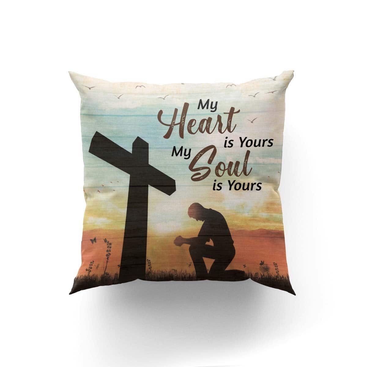Bible Verse Scripture God Special Cross I Belong To God Pillow