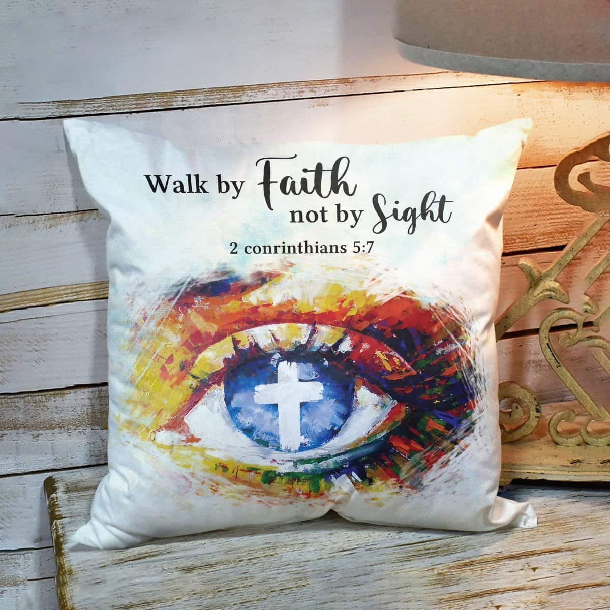 Bible Verse Scripture God Unique Christian Walk By Faith Pillow Bible Verse Scripture God Unique Christian Walk By Faith Pillow