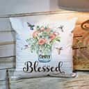 Bible Verse Scripture God Simply Blessed Beautiful Flower Pillow Bible Verse Scripture God Simply Blessed Beautiful Flower Pillow