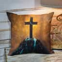 Bible Verse Scripture God Cross On Rock Christian Pillow Bible Verse Scripture God Cross On Rock Christian Pillow