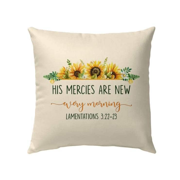 His Mercies Are New Every Morning Lam 322-23 Pillow