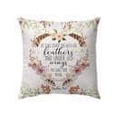 He Shall Cover You With His Feathers Psalm 914 Bible Verse Pillow