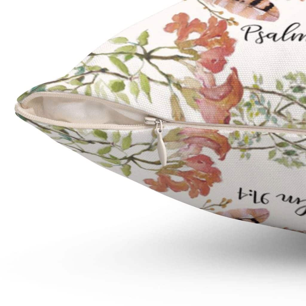 He Shall Cover You With His Feathers Psalm 914 Bible Verse Pillow He Shall Cover You With His Feathers Psalm 914 Bible Verse Pillow