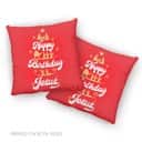 Happy Birthday Jesus Christmas Pillow