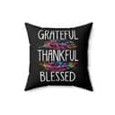 Grateful Thankful Blessed Christian Religious Pillow