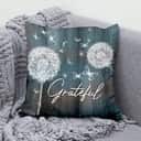 Grateful Dandelions Butterflies Christian Pillow