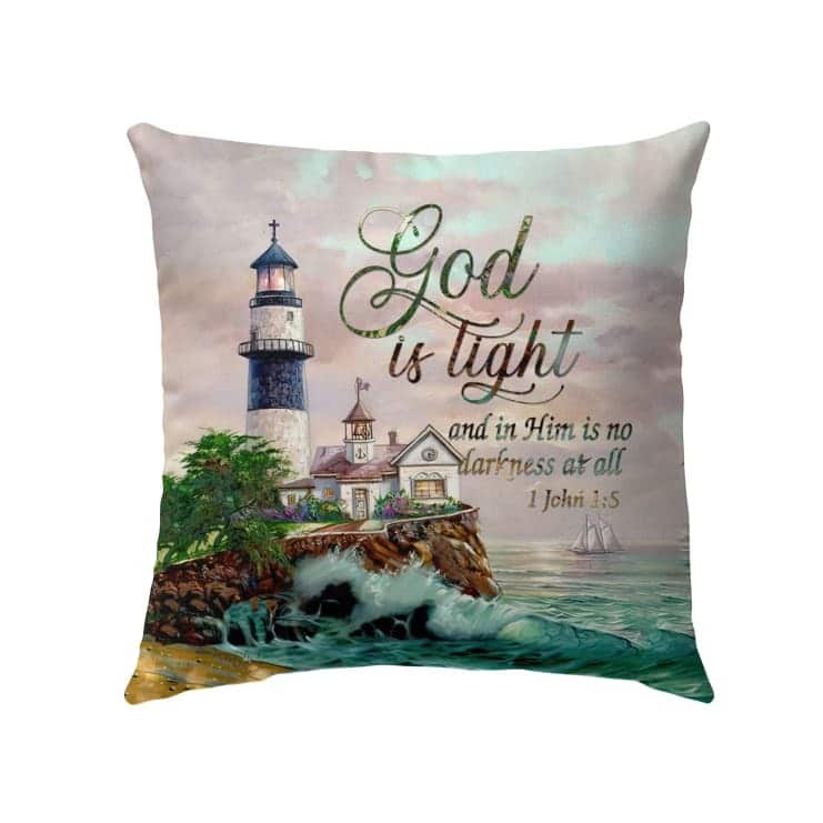God Is Light 1 John 15 Kjv Bible Verse Pillow God Is Light 1 John 15 Kjv Bible Verse Pillow