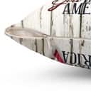 God Bless America Christian US Flag Pillow