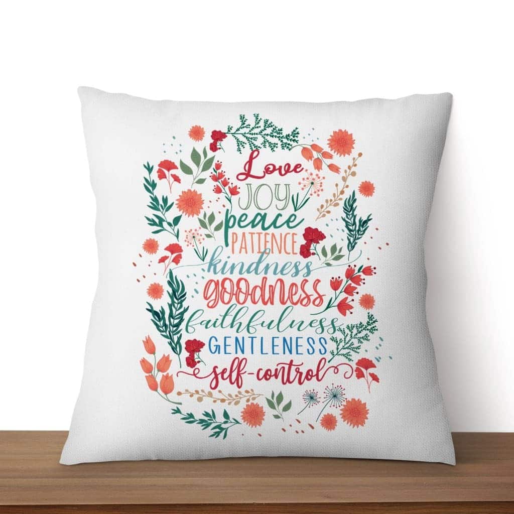 Fruit Of The Spirit Bible Verse Pillow Fruit Of The Spirit Bible Verse Pillow