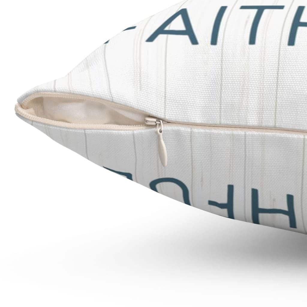 Fearless Because He Is Faithful Christian Pillow