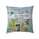 Fearfully And Wonderfully Made Made Christian Pillow