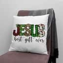 Jesus Best Gift Ever Buffalo Plaid Leopard Pillow Jesus Best Gift Ever Buffalo Plaid Leopard Pillow