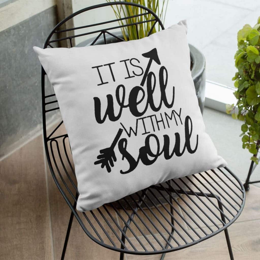 It Is Well With My Soul Christian Arrow Pillow It Is Well With My Soul Christian Arrow Pillow