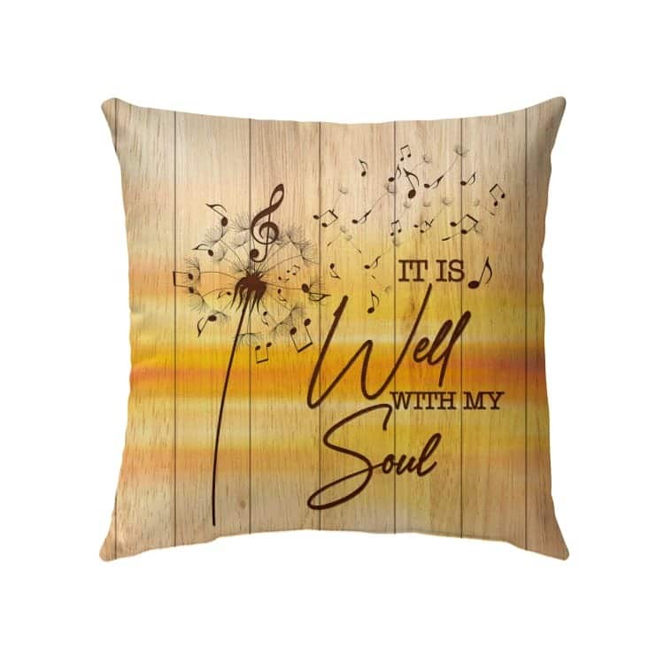 It Is Well With My Soul Christian Musician Pillow