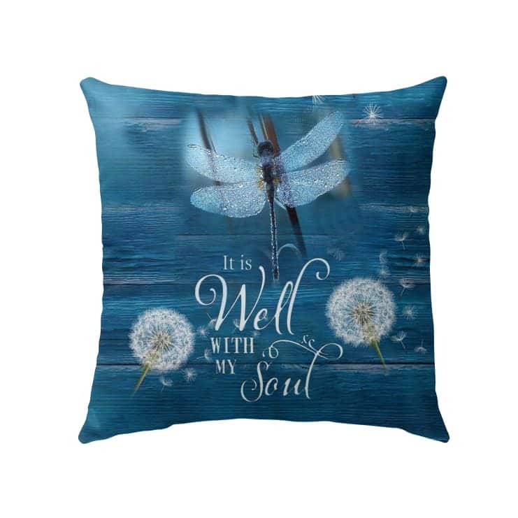 It Is Well With My Soul Christian Pillow It Is Well With My Soul Christian Pillow
