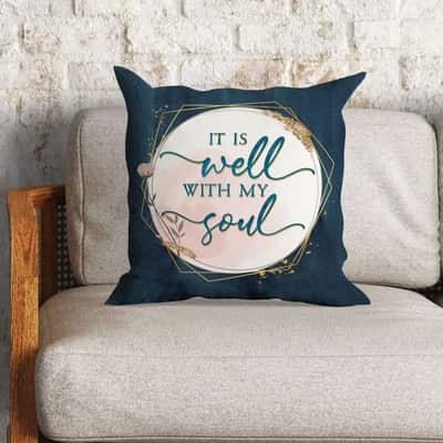 It Is Well With My Soul Christian Hymn Lyrics Christian Pillow