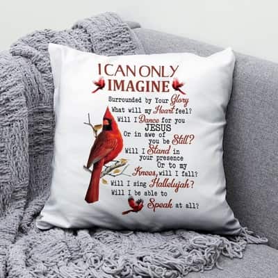 I Can Only Imagine Cardinal Christians Pillow