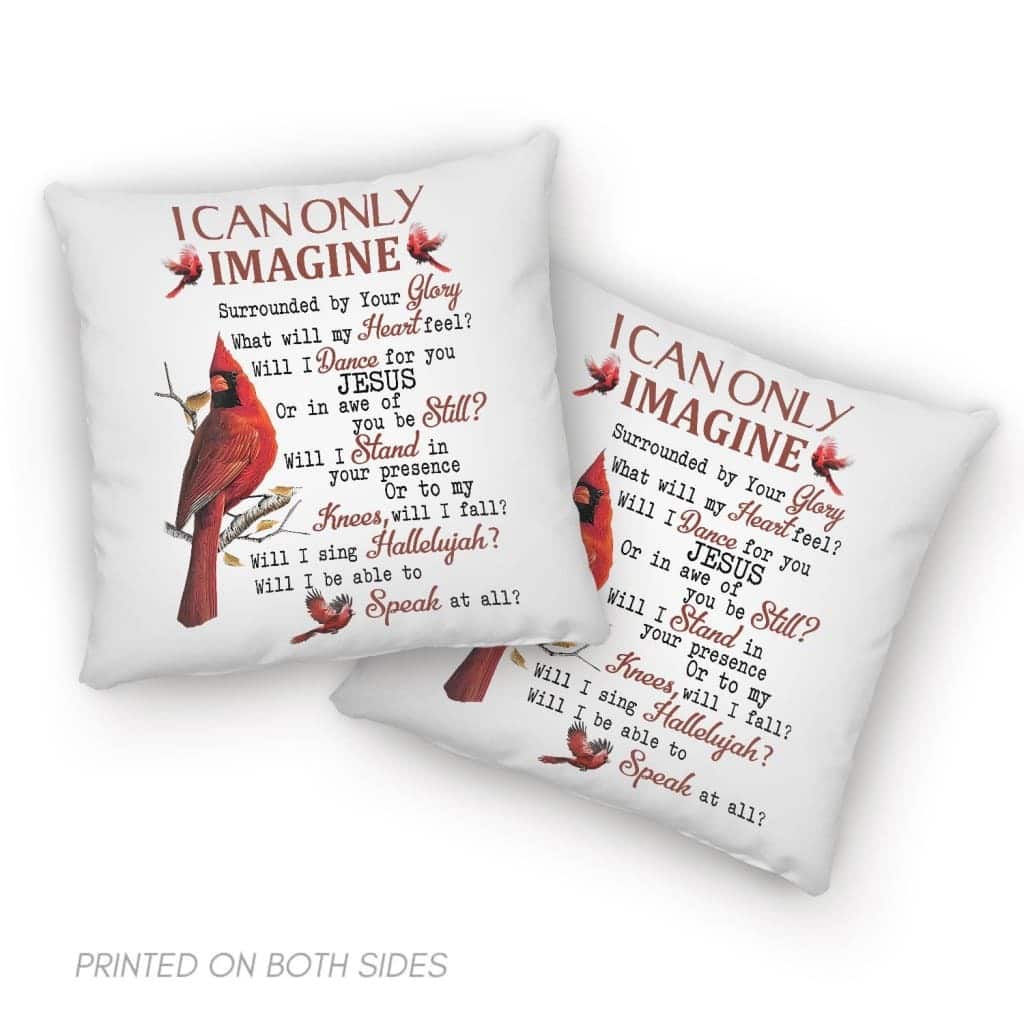 I Can Only Imagine Cardinal Christians Pillow I Can Only Imagine Cardinal Christians Pillow