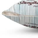 I Can Do All Things Through Christ Cross With Flowers Christian Pillow I Can Do All Things Through Christ Cross With Flowers Christian Pillow