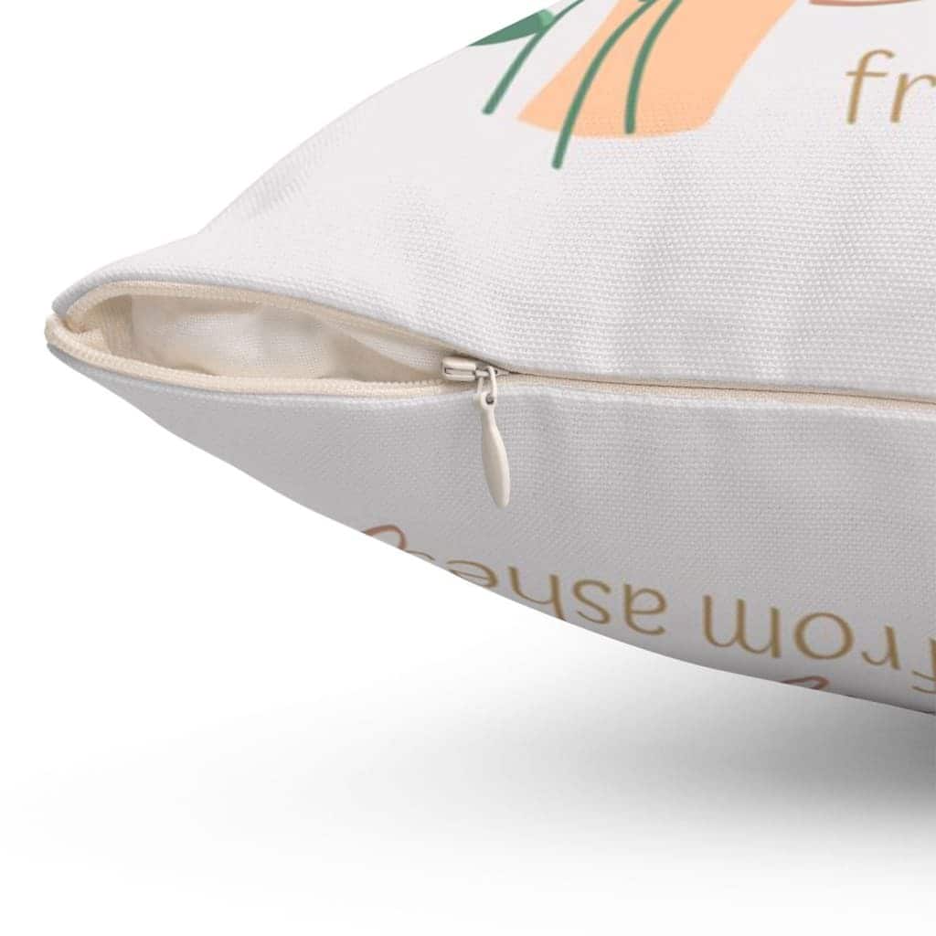 Only God Can Create Beauty From Ashes Christian Pillow