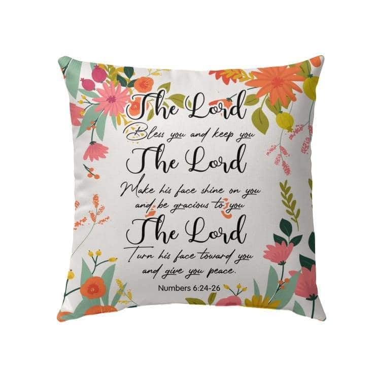 Numbers 624-26 The Lord Bless You And Keep You Bible Verse Pillow Numbers 624-26 The Lord Bless You And Keep You Bible Verse Pillow